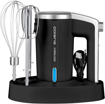 Миксер ручной Polaris PHM 2024 CordLess 200Вт черный - купить недорого с доставкой в интернет-магазине