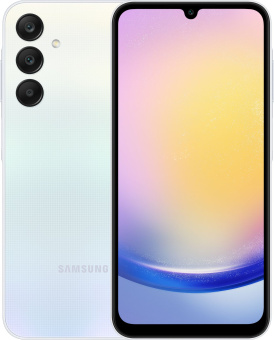 Смартфон Samsung SM-A256E Galaxy A25 128Gb 6Gb голубой моноблок 3G 4G 2Sim 6.5" 1080x2340 Android 14 50Mpix 802.11 a/b/g/n/ac NFC GPS GSM900/1800 GSM1900 TouchSc Micro SD max1024Gb - купить недорого с доставкой в интернет-магазине