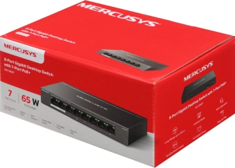 Коммутатор Mercusys MS108GP (L2) 8x1Гбит/с 7PoE+ 65W неуправляемый - цена, купить или заказать с доставкой в интернет-магазине Коммутатор Mercusys MS108GP (L2) 8x1Гбит/с 7PoE+ 65W неуправляемый - купить недорого с доставкой в интернет-магазине