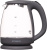 Чайник электрический Hyundai HYK-G1003 1.7л. 2200Вт серый корпус: стекло/пластик - купить недорого с доставкой в интернет-магазине