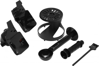 Кофеварка рожковая Kitfort КТ-7107 1560Вт черный/серебристый - купить недорого с доставкой в интернет-магазине