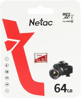 Флеш карта microSDXC 64GB Netac NT02P500ECO-064G-S P500 Eco w/o adapter - купить недорого с доставкой в интернет-магазине