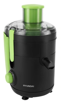 Соковыжималка центробежная Hyundai HY-JE1625 500Вт рез.сок.:450мл. черный/зеленый - купить недорого с доставкой в интернет-магазине