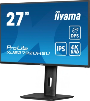 Монитор Iiyama 27" ProLite XUB2792UHSU-B6 черный IPS LED 16:9 HDMI M/M матовая HAS Piv 1300:1 350cd 178гр/178гр 3840x2160 60Hz DP 4K USB 6.3кг - купить недорого с доставкой в интернет-магазине