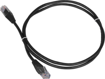 Патч-корд Lanmaster TWT-45-45-2.0-BK UTP RJ-45 вил.-вилка RJ-45 кат.5E 2м черный ПВХ (уп.:1шт) - купить недорого с доставкой в интернет-магазине