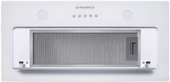 Вытяжка встраиваемая Maunfeld TRAPEZE 601GG белый управление: кнопочное (1 мотор) - купить недорого с доставкой в интернет-магазине
