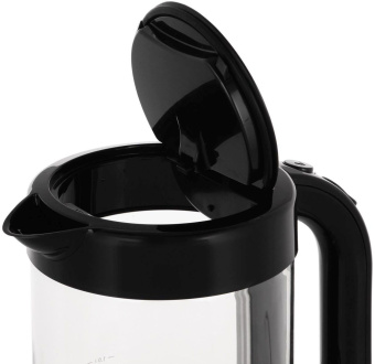 Чайник электрический Bosch TWK70B03 1.7л. 2400Вт черный корпус: стекло - купить недорого с доставкой в интернет-магазине