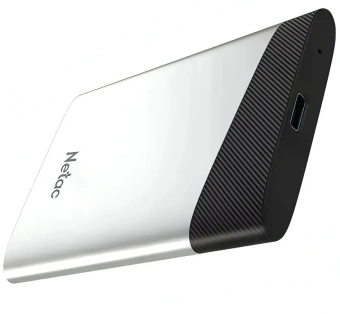 Накопитель SSD Netac USB-C 480GB NT01Z6S-480G-32SL Z6S 2.5" серебристый - купить недорого с доставкой в интернет-магазине