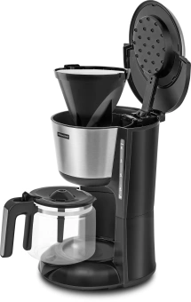 Кофеварка капельная Rondell 1100-RE-01 1000Вт серебристый/черный - купить недорого с доставкой в интернет-магазине