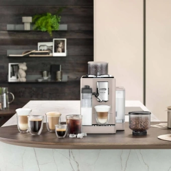 Кофемашина Delonghi EXAM440.55.BG 1450Вт бежевый - купить недорого с доставкой в интернет-магазине