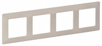 Рамка Legrand Valena Life 754044 накладная 4xMosaic горизонтальный монтаж поликарбонат слоновая кость - купить недорого с доставкой в интернет-магазине