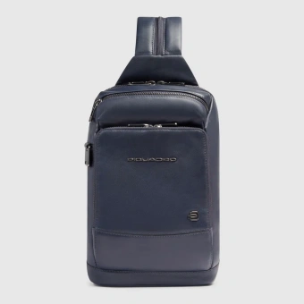 Рюкзак слинг мужской Piquadro Philip CA6790W136/BLU синий кожа - купить недорого с доставкой в интернет-магазине