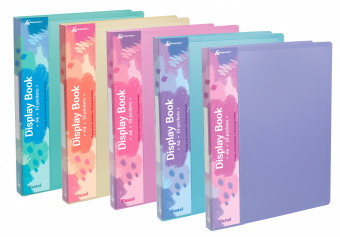 Папка с 10 прозр.вклад. Бюрократ Pastel PAST10BLUE A4 пластик 0.5мм торц.карм с бум. встав голубой - купить недорого с доставкой в интернет-магазине