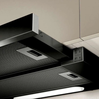 Вытяжка встраиваемая Elica Elite 14 Lux BL/A/50 нержавеющая сталь/черный управление: кнопочное (1 мотор) - купить недорого с доставкой в интернет-магазине