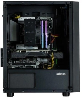 Корпус Zalman T3 Plus черный без БП mATX 2xUSB2.0 1xUSB3.0 audio front door bott PSU - купить недорого с доставкой в интернет-магазине