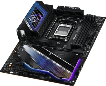 Материнская плата Asrock X870E NOVA WIFI Socket AM5 AMD X870E 4xDDR5 ATX AC`97 8ch(7.1) 5Gigabit RAID+HDMI - купить недорого с доставкой в интернет-магазине