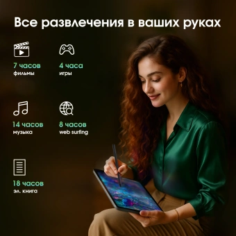 Планшет Digma Pro Evolution G99 (2.2) 8C RAM8Gb ROM256Gb 12.6" OLED 2560x1600 4G Android 15 серебристый 13Mpix 5Mpix BT WiFi microSD 1Tb 9500mAh 94hrs - купить недорого с доставкой в интернет-магазине