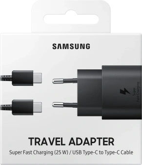 Сетевое зар./устр. Samsung EP-TA800 3A+2.77A+2.25A (PD) USB Type-C универсальное черный (EP-TA800XBEGWW) - купить недорого с доставкой в интернет-магазине