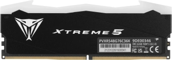 Память DDR5 2x24GB 7600MHz Patriot PVXR548G76C36K Viper Xtreme 5 RGB RTL Gaming PC5-60800 CL36 DIMM 288-pin 1.45В с радиатором Ret - купить недорого с доставкой в интернет-магазине