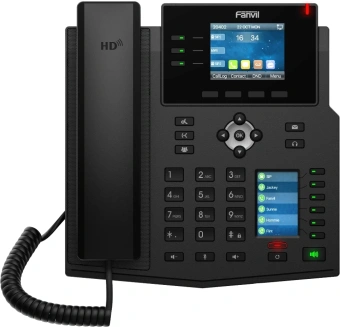 Телефон IP Fanvil X4U V2 черный - купить недорого с доставкой в интернет-магазине