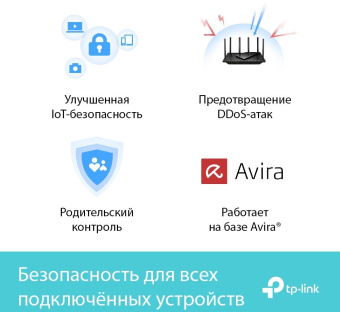 Роутер беспроводной TP-Link Archer AX73 AX5400 10/100/1000BASE-TX черный - цена, купить или заказать с доставкой в интернет-магазине Роутер беспроводной TP-Link Archer AX73 AX5400 10/100/1000BASE-TX черный - купить недорого с доставкой в интернет-магазине