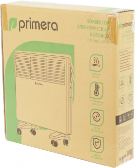 Конвектор Primera PHP-1000-MWB 1000Вт белый - купить недорого с доставкой в интернет-магазине