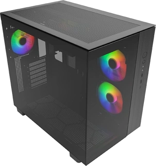 Корпус Montech King 65 PRO черный без БП ATX 8x120mm 6x140mm 2xUSB3.0 audio bott PSU - купить недорого с доставкой в интернет-магазине