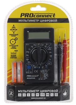 Мультиметр PROconnect M838 DT838 цифровой черный (13-3013) - купить недорого с доставкой в интернет-магазине