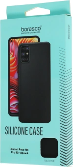 Чехол (клип-кейс) BoraSCO для Xiaomi Poco M4 Pro Silicone Case черный (матовый) (70106) - купить недорого с доставкой в интернет-магазине