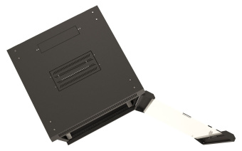 Шкаф коммутационный Hyperline (TWB-FC-1566-GP-RAL9004) настенный 15U 600x600мм пер.дв.стекл 60кг черный IP20 сталь - купить недорого с доставкой в интернет-магазине