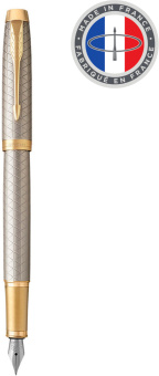 Ручка перьев. Parker IM Premium F323 (CW1931684) Grey GT F сталь нержавеющая подар.кор. - купить недорого с доставкой в интернет-магазине