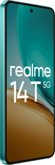 Смартфон Realme RMX5078 14T 5G 256Gb 12Gb зеленый моноблок 3G 4G 2Sim 6.67" 1080x2400 Android 15 50Mpix 802.11 a/b/g/n/ac NFC GPS GSM900/1800 GSM1900 Protect - купить недорого с доставкой в интернет-магазине