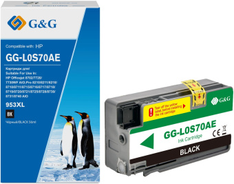 Картридж струйный G&G GG-L0S70AE №953XL черный (58мл) для HP OJ Pro 7740/8210/8218/8710/8715 - купить недорого с доставкой в интернет-магазине