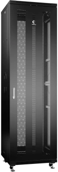 Шкаф серверный Cabeus (ND-05C-42U60/100-BK) напольный 42U 600x1000мм пер.дв.металл.перф. металл 800кг черный 900мм 108.3кг 220град. 2055мм 20 сталь - купить недорого с доставкой в интернет-магазине