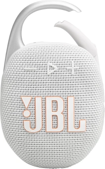 Колонка порт. JBL Clip 5 белый 7W Mono BT 1400mAh - купить недорого с доставкой в интернет-магазине