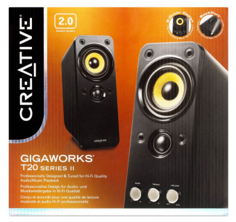Колонки Creative GigaWorks T20 series II 2.0 черный 28Вт - купить недорого с доставкой в интернет-магазине