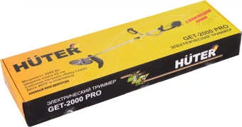 Триммер электрический Huter GET-2000 PRO 2000Вт разбор.штан. реж.эл.:леска/нож (в компл.:Защитные очки) - купить недорого с доставкой в интернет-магазине