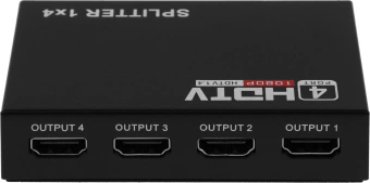 Сплиттер аудио-видео Premier 5-872-4 HDMI (f)/4xHDMI (f) черный - купить недорого с доставкой в интернет-магазине