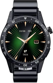Смарт-часы Tecno Watch GT 1.504" AMOLED корп.черный рем.черный (WGT01) - купить недорого с доставкой в интернет-магазине