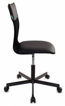 Кресло Бюрократ CH-1399 черный Leather Black экокожа/сетка крестов. металл - купить недорого с доставкой в интернет-магазине