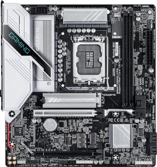 Материнская плата Gigabyte B860M GAMING WIFI6 Soc-1851 Intel B860 2xDDR5 mATX AC`97 8ch(7.1) 2.5Gg RAID+HDMI+DP - купить недорого с доставкой в интернет-магазине