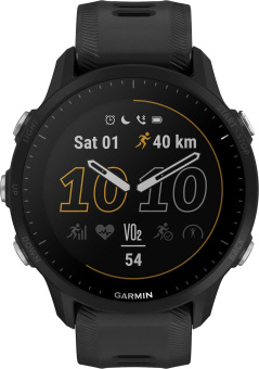 Смарт-часы Garmin Forerunner 955 33мм 1.3" корп.черный рем.черный разм.брасл.:130-220мм (010-02638-30) - купить недорого с доставкой в интернет-магазине