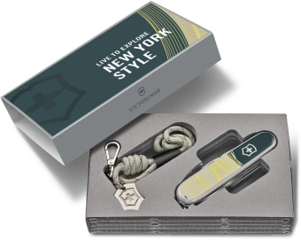 Нож перочинный Victorinox Companion New York Style (1.3909.E223) 91мм 16функц. серый подар.коробка в комплекте: шнурок на шею - купить недорого с доставкой в интернет-магазине