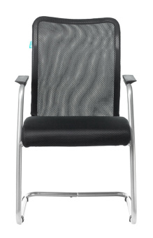 Кресло Бюрократ CH-599AV черный TW-01 сиденье черный TW-11 сетка/ткань полозья металл серебристый - купить недорого с доставкой в интернет-магазине