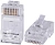 Коннектор Cabeus (8P8C-C6-FC) UTP кат.6 RJ45 серебристый