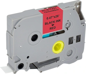 Картридж ленточный Cactus CS-TZE431 TZE-431 черный на красном 12x8 для Brother 1010/1280/1280VP/2700VP - купить недорого с доставкой в интернет-магазине