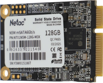 Накопитель SSD Netac SATA-III 128GB NT01N5M-128G-M3X N5M mSATA - купить недорого с доставкой в интернет-магазине