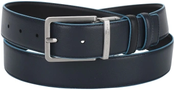 Ремень мужской Piquadro Blue Square CU2619B2/NBLU2 черный/темно-синий натур.кожа - купить недорого с доставкой в интернет-магазине