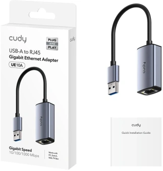 Сетевой адаптер Gigabit Ethernet Cudy UE10A USB 3.0 - купить недорого с доставкой в интернет-магазине