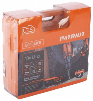 Дрель-шуруповерт Patriot BR 181UES аккум. патрон:быстрозажимной (кейс в комплекте) (180201481) - купить недорого с доставкой в интернет-магазине
